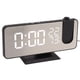thumbnail image 5 of Reloj despertador inteligente Digital LED con Radio FM, reloj despertador con proyección Digital LED para dormitorio, mesita de noche, cuerpo negro, personaje blanco, 5 of 12