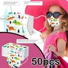 Cotonie Kids Disposable Face Masks Children's Mask Disposable High Quality Mask Industrial 3Ply Earhook 50PC