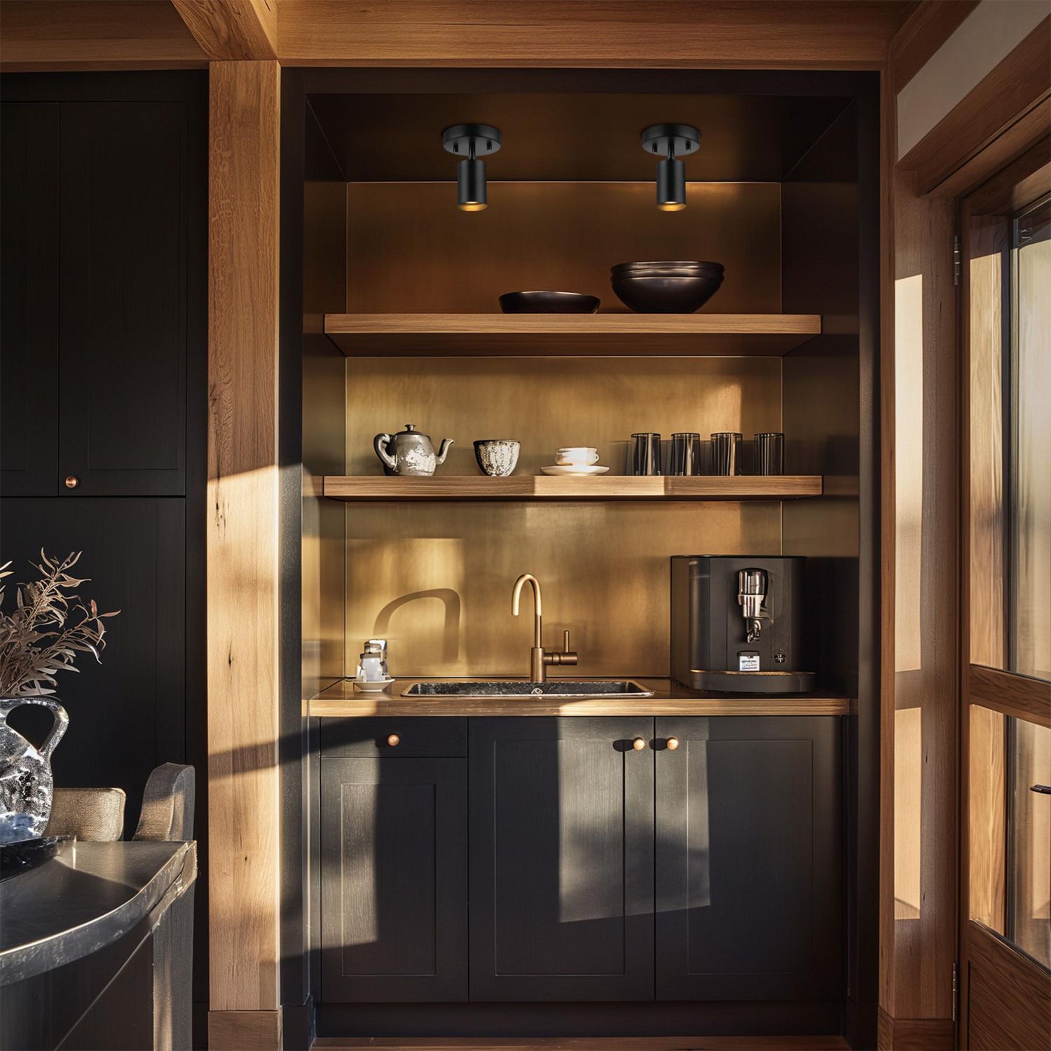 Pratt 1-Light Track Lighting Spotlight, Matte Black