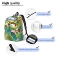 thumbnail image 4 of Lsque Garden Farm Pattern Canvas Daypack, Durable Backpack, High-quality Versatile Backpack,Vintage Compact Backpack-Medium, 4 of 6