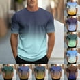 thumbnail image 6 of Husipze Mens Short Sleeve Gradient T Shirts Crew Neck Casual Basic Tees Soft Summer Tops for Daily Wear Workout Coffee L, 6 of 6