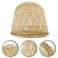 thumbnail image 1 of OULII 1Pcs Woven Rattan Lampshade for Pendant Light Khaki Vintage Interior Designers, 1 of 5