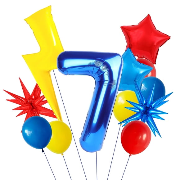 Decoraciones de cumpleaños de Wclliuchi Cartoon Hedgehog Boy 7th