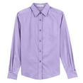 thumbnail image 5 of Womens Long Sleeve Easy Care Cotton/Polyester Shirt Bright Lavender 5XL, 5 of 6