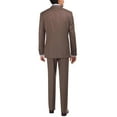 thumbnail image 2 of Mens Ticket Pocket Three Piece Lt. Brown Modern Fit Vested, 2 of 5