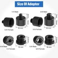 thumbnail image 4 of OUSITAID 8Pcs Mic Stand Adapter Aluminum Microphone Thread Adapter Kit with 3/8 Female to 5/8 Male 3/8 Male to 5/8 Female 5/8 Female to 1/4 Male 5/8 Male to 1/4 Female Screw Adapter, 4 of 10