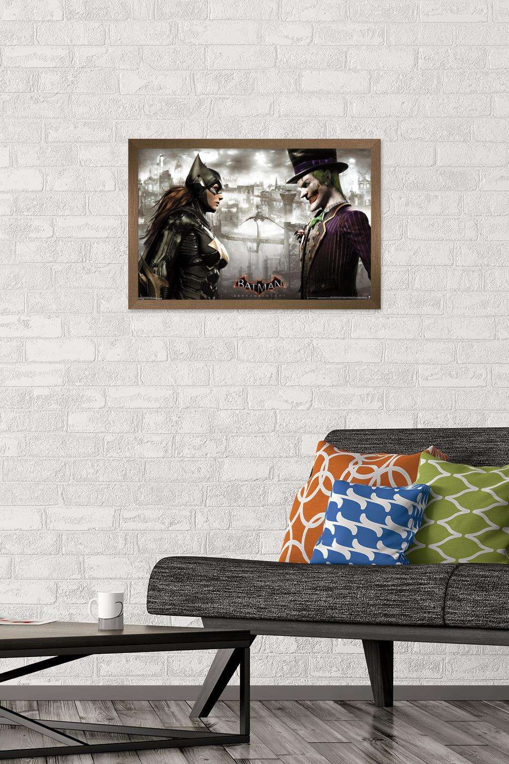 DC Comics Video Game - Arkham Knight - Faceoff Wall Poster, 14.725" x 22.375", Framed