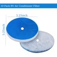 thumbnail image 2 of xianlin-10 Pack RV Air Conditioner Filter 5.25” Round RV AC Filters Replacement with Central Hole MERV 8 Rated RV Vent Filters, 2 of 4