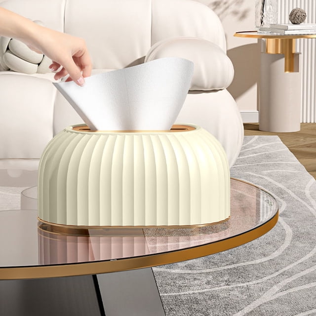 Uklsqma Automatic Lifting Tissue Box | Modern Sturdy Pet Plastic Container | Spring-Based Smooth Dispensing | Durable Home Decor for Living Room Bathroom Office | Multipurpose Tissue Holder