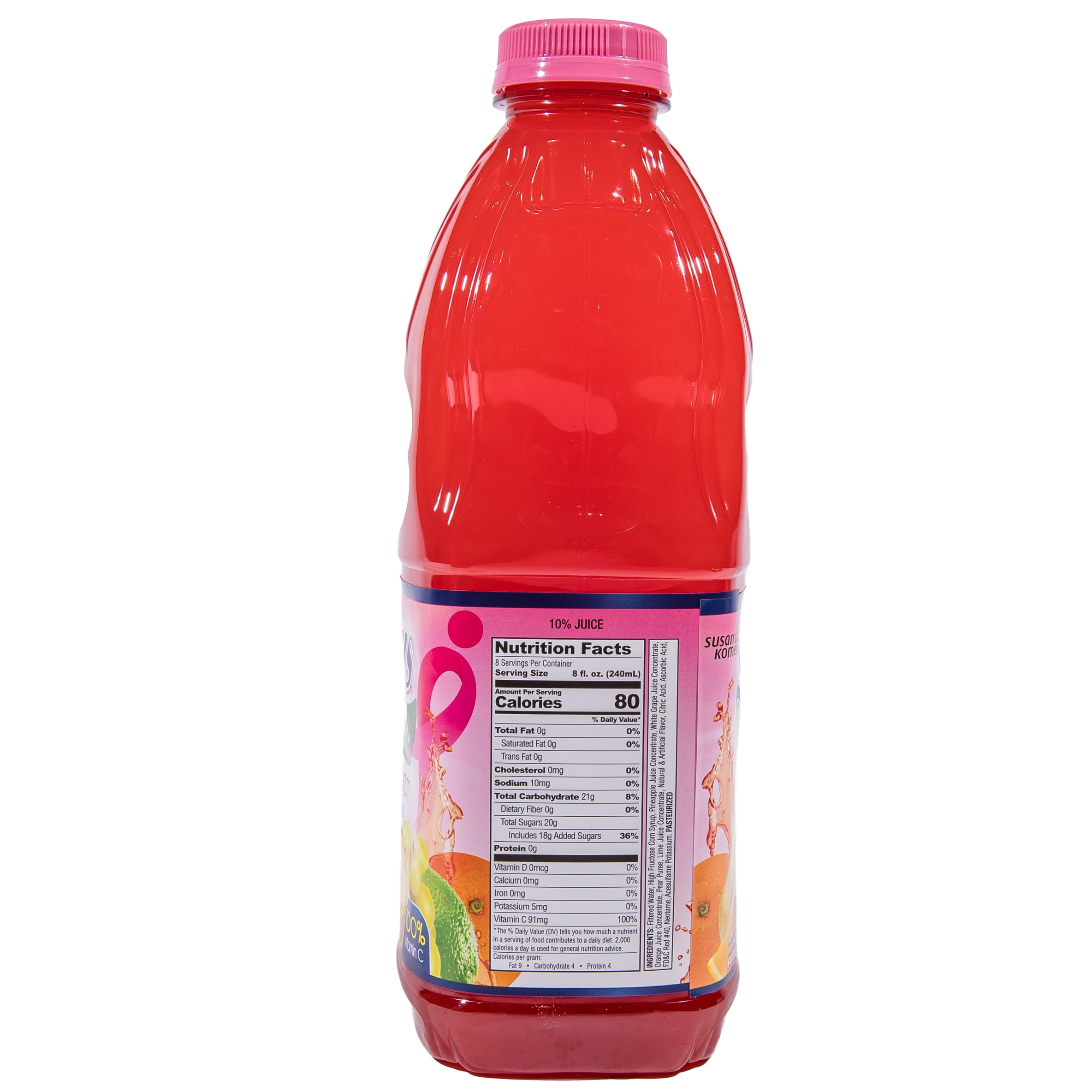 Lotus Tropipunch Cocktails Juice Beverage, 100% Vitamin C, Plastic Bottle 64 fl oz