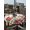 Green Red, variant on Outdoor Tablecloth with Umbrella Hole and Zipper, Cardinal Bird Round Table Cloth 54 Inch Waterproof Tablecloth, Winter Poinsettia Berry Pine Cones Floral Picnic Table Cover for Patio Camping