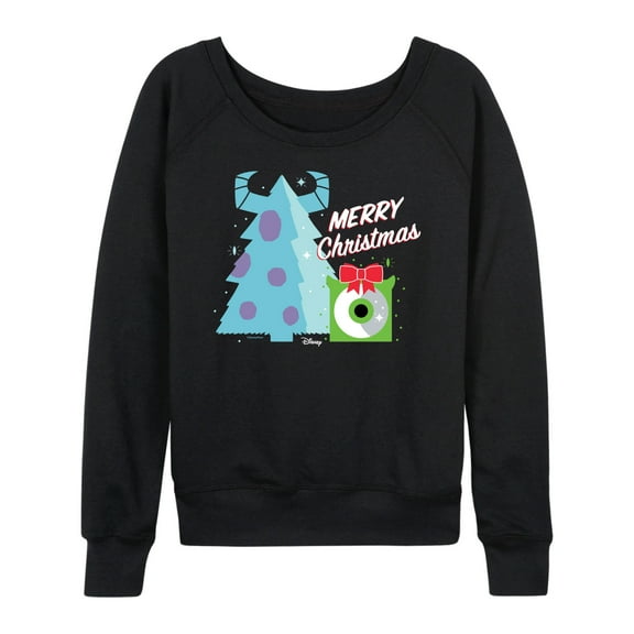 Monsters Inc - Merry Christmas Monsters Inc - Women's Lightweight French Terry Long Sleeve Shirt