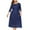 Dark Blue, variant on gakvbuo Plus Size Dresses For Curvy Women Wedding Guest Fall Dresses For Women 2023 Women's Large Size Hollow Lace Pocket Dress Evening Dress Long Skirt