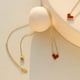 thumbnail image 3 of Collar de acero de titanio con cadena de clavícula de lujo y luz chapado en oro de 18 quilates con forma de corazón retro, accesorios que combinan con todo, joyería para mujer, 3 of 6