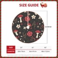 thumbnail image 2 of Salouo Fly Agaric and Flowers Christmas Tree Skirt 30" Farmhouse Christmas Decorations Snowman Xmas Tree Skirt Tree Mat for Holiday Party Decor, 2 of 8