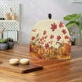 thumbnail image 3 of ZUXONGSY Fall Thanksgiving Tea Cozy for Teapot Insulated Kettle Protective with Hanging Ring Fit Tea Breakfast Warmer Cover Maple Leaf Pumpkin Thanksgiving Fall Decor, 3 of 7