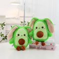 thumbnail image 2 of Mini muñeca de conejo de aguacate de 23cm, juguetes de peluche de dibujos animados Kawaii, llavero colgante para bolso, lindo juguete para niños y niñas, regalos, 2 of 5