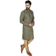 thumbnail image 4 of SKAVIJ Kurta Pyjama Set for Men Indian Traditional Wear Black M, 4 of 6