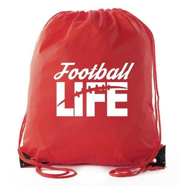 Football Party Bags Football Drawstring Cinch Backpacks for Team