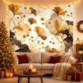 thumbnail image 2 of Floral Arrangement on Marble Tapestry Wall Hanging, 2 of 6
