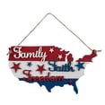thumbnail image 2 of DIY Unfinished Wood Faith Family Freedom Door Sign, 2 of 2