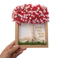 thumbnail image 1 of DIY Mothers Day Dried Flower Tree Frame Personalized Wooden Photo Frame With Letter Stickers & Artificial Flowers, 1 of 8