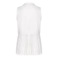 thumbnail image 5 of inhzoy Womens Western Cowgirl Tassels Vest Sleeveless Fringe Waistcoat White S, 5 of 8