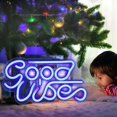 thumbnail image 4 of Blue Positive Waves Neon Sign Led Neon Signs Wall Usb Neon Sign Decor For Kids Room Bedroom Bar Shop, 4 of 4