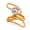 JDR0211004 PS, variant on Contemporary Open Ring Abstract Design Stainless Steel Fashion Finger Accessory
