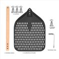 thumbnail image 5 of 2X Pala de Pizza, Pala para Pizza Perforada, EspáTula Giratoria Rectangular para Pizza con Desmontable, para Amantes de la Pizza y el Pan de 12 Pulgadas, 5 of 5