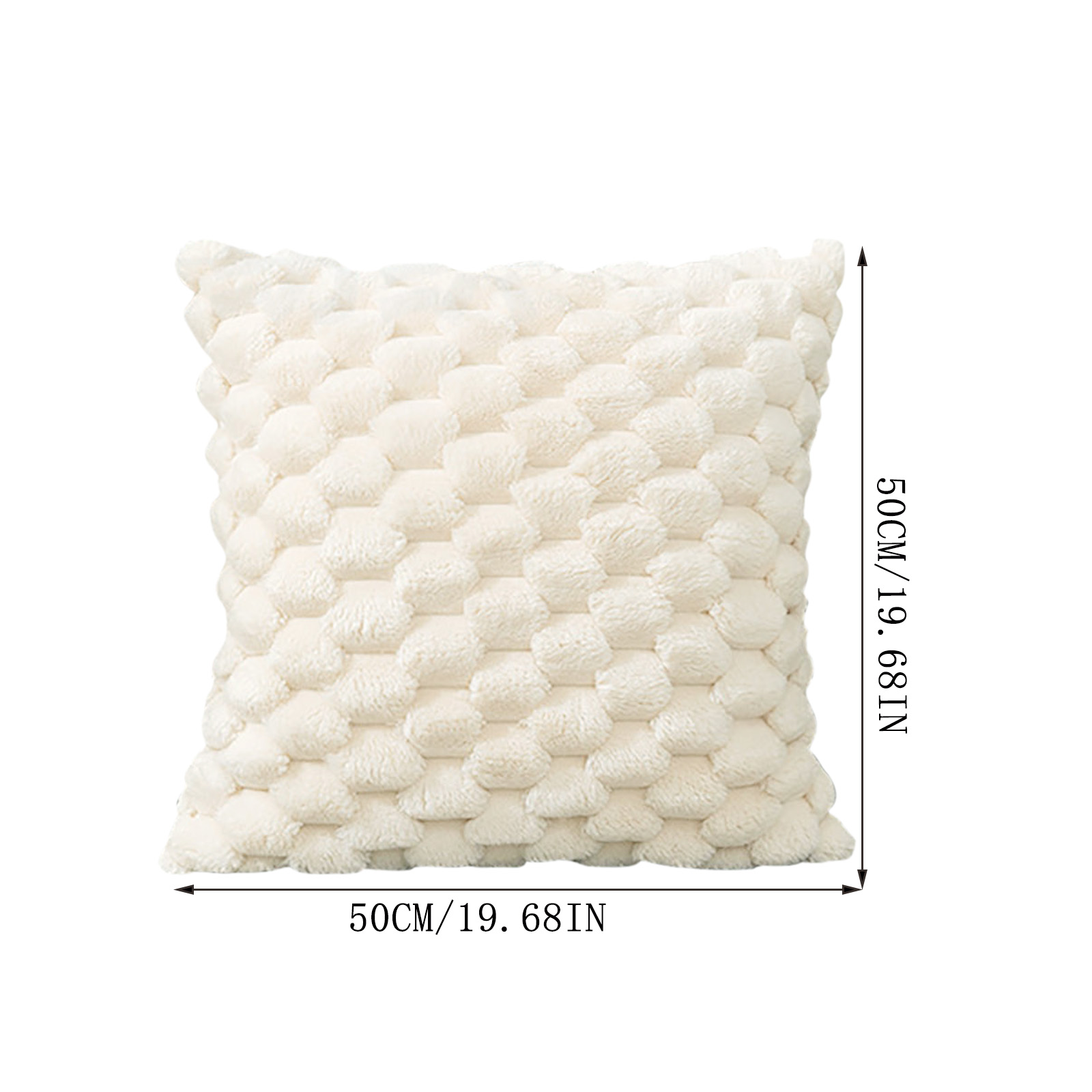 Clearance PEONAVET Velvet Throw Pillow Cover, 19.7×19.7In Weaving Snowflake Pillowcase Office Sofa Lumbar Support Pillow Bedside Support Cushion Cover