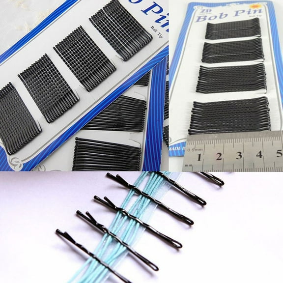Mini Metal Retro Practical Streamline Women's Invisible Hair Clips Black Hair Pins Hair Styling Hair Barrette BLACK