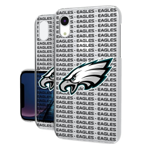 Philadelphia Eagles iPhone Clear Text Backdrop Design Case