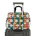 thumbnail image 2 of FORMRS 16" Laptop Bag Carrying Sleeve Case with Handle Travel Shoulder Briefcase, Green Checkered Daisy, 2 of 8