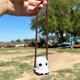 thumbnail image 1 of Adorno para coche con forma de fantasma en un columpio, accesorios de ganchillo para coche con forma de fantasma, colgante de fantasma pequeño y bonito hecho a mano, adorno para espejo retrovisor de c, 1 of 7