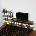 thumbnail image 2 of Davee Furniture Open Antigue Wood Shelves 8-tier Entertainment TV Stand - 56.69*106.30*13.78 inches, 2 of 5