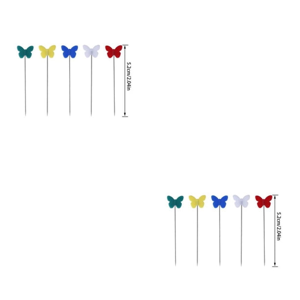 Speravity 100 Uds. De alfileres para acolchado de cabeza de insecto, agujas de coser extrafinas de acero inoxidable para decoración de joyería de modista 2piezas Speravity CBP142140
