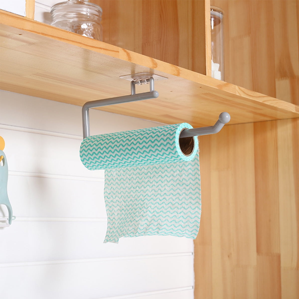 Real Solutions for Real Life Under Cabinet Paper Towel Holder RS-PTHWIDE-W  - The Home Depot