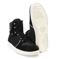 thumbnail image 4 of Milwaukee Leather MBM9101 Men's Black Leather and Suede Reinforced Street Riding Shoes with Ankle Support 10, 4 of 10