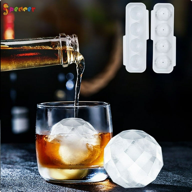Silicone Ice Cube Tray, Round Ice Cube Mold, Reusable Ice Cube Tray, Ice  Cube