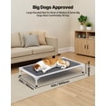 thumbnail image 4 of VEVOR Elevated Dog Bed for Large Dogs, Portable Raised Dog Cot with Aluminum Tube Metal Frame and Breathable Textilene Mesh, Indoor & Outdoor Pet Cooling Raised Hammock Bed, L, Gray, 4 of 9