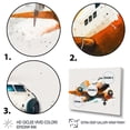 thumbnail image 3 of Designart "Airplane In The Air" Transportation Train Wall Decor, 3 of 5