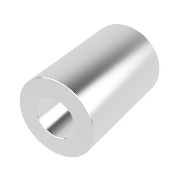 Espaciador De Aluminio De 1"" Od X 1/2"" Id X Elija Su Longitud Espaciador Redondo Sin Rosca Buje Separador Acabado Liso Se Adapta A Tornillos Pernos 1/2"" O M12 Por Metal Spacers Online (1-1/2"" Long