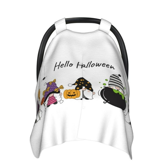 Car Seat Cover Baby - Halloween Happy Old Man A Breathable Infant Car Seat Cover for Baby Carseat, Lightweight Comfort Baby Essentials Must Haves Newborn Stuff for Girl Boy