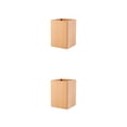 thumbnail image 1 of Bearachild Wooden Pencil Stationery Organizer, Square Cup Desk Decoration, Holder, Black Walnut Wood, for Stationery, Make haya 2piezas, 1 of 6