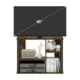 thumbnail image 5 of Furinno Classic TV Stand with Plastic Poles for TV up to 40-Inch, Amber Pine/Black, 5 of 6