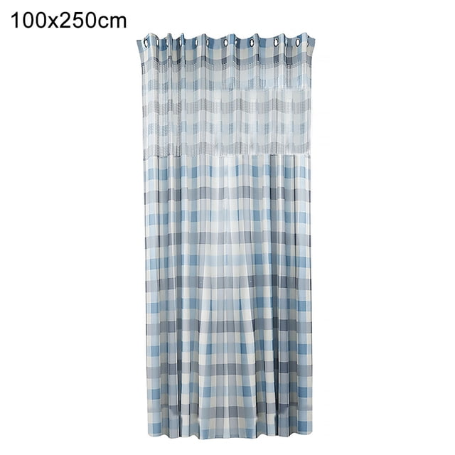 Cortina semitransparente Cortina de gasa para ventana, cortina divisoria de habitación para balcón de dormitorio, 100x250 cm, azul, 1 pieza Advancent LF0161-02B