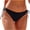 Black, variant on Qiopertar Women's High Waist Bikini Bottoms Solid Color Tie Side Swimwear Retro Bathing Suit Slimming Beach Pool Vacation Straped Swimming Trunks, Orange S