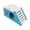 Blue, variant on PVC Hamster House With Integrated Climbing Ladder Smooth Edges Dual-Use Rest Exercise Hideout Hut Mental Enrichment Cage Accessory For Dwarf Syrian Hamsters Gerbils Mice(Pink-17X9CM)