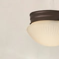 thumbnail image 6 of Mainstays 7.5" Classic Flush Mount Ceiling Light, Bronze Finish Frosted Glass Shade, Bulb Not Included, 6 of 12